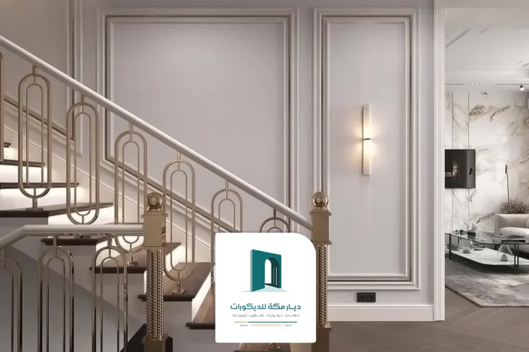 فوم مع استيل ذهبي مكة، تركيب ديكورات فوم مع مرايا بمكة