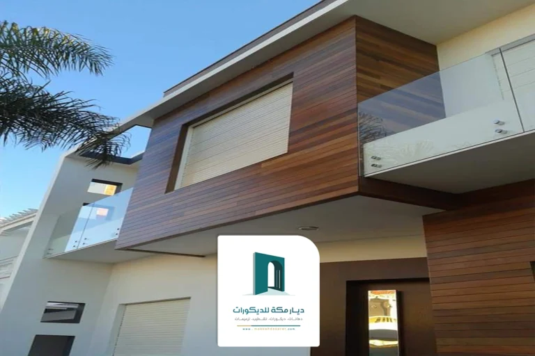 تكسيات خشب خارجية مكة