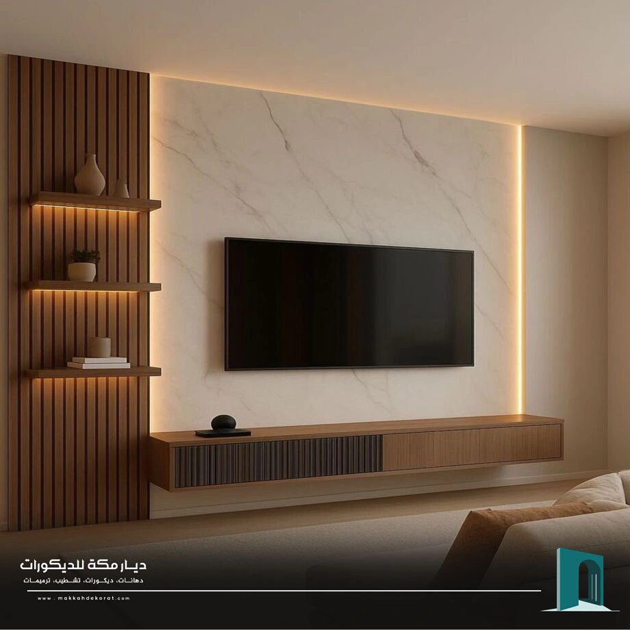 ديكور تلفزيون جداري مكة